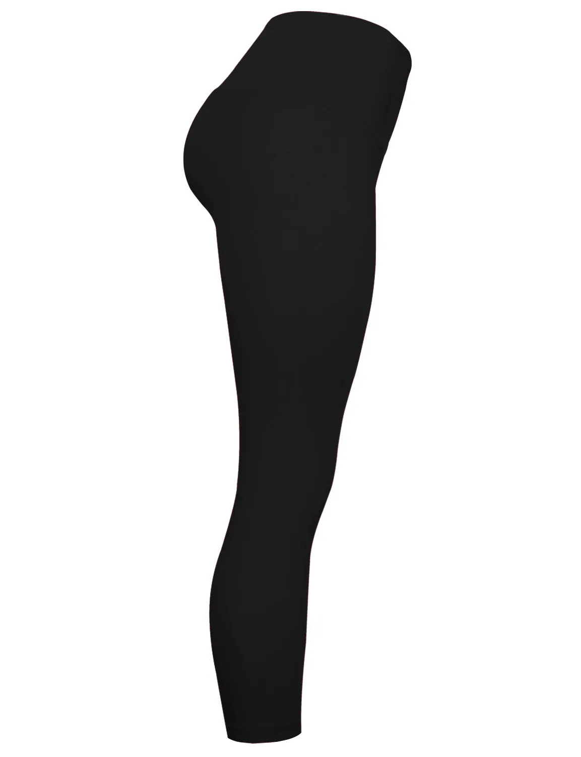 22 High Waist Crop Tight Capris black_yogastudio