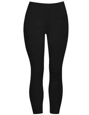 22 High Waist Crop Tight Capris black_yogastudio