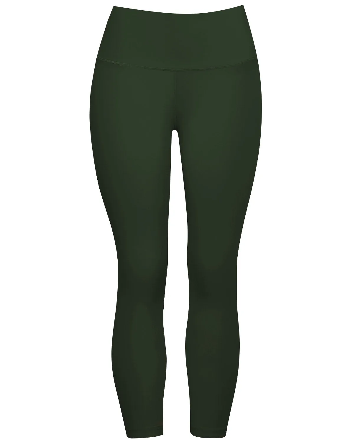 22 High Waist Crop Tight Capris olivegray_yogastudio