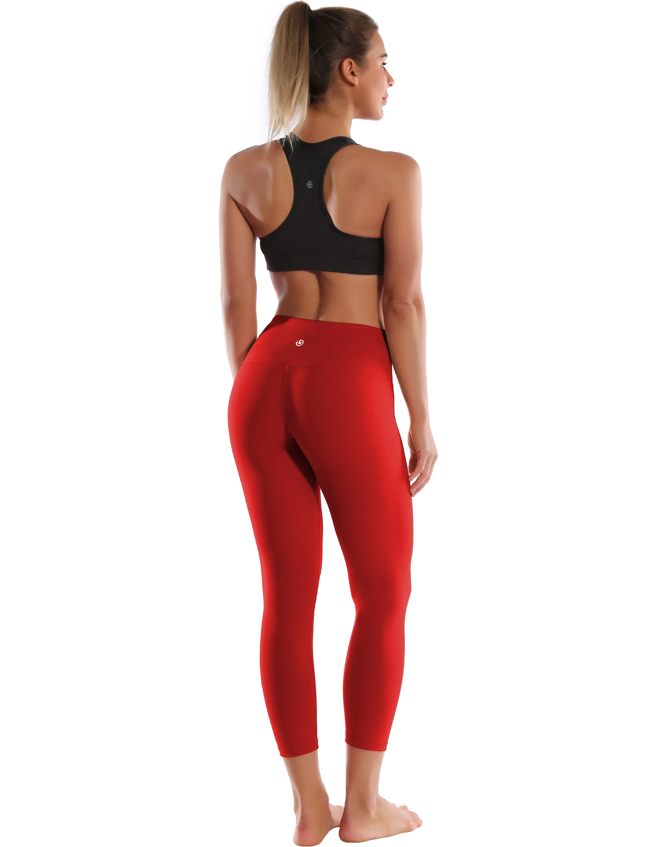 22 High Waist Crop Tight Capris scarlet_yogastudio