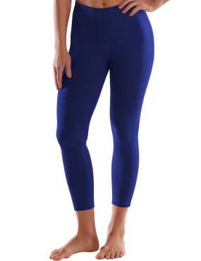 22 High Waist Side Line Capris navy_yogastudio