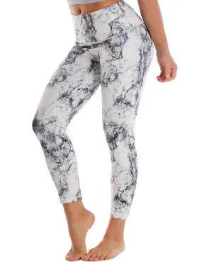 22" High Waist Crop Tight Capris arabescato