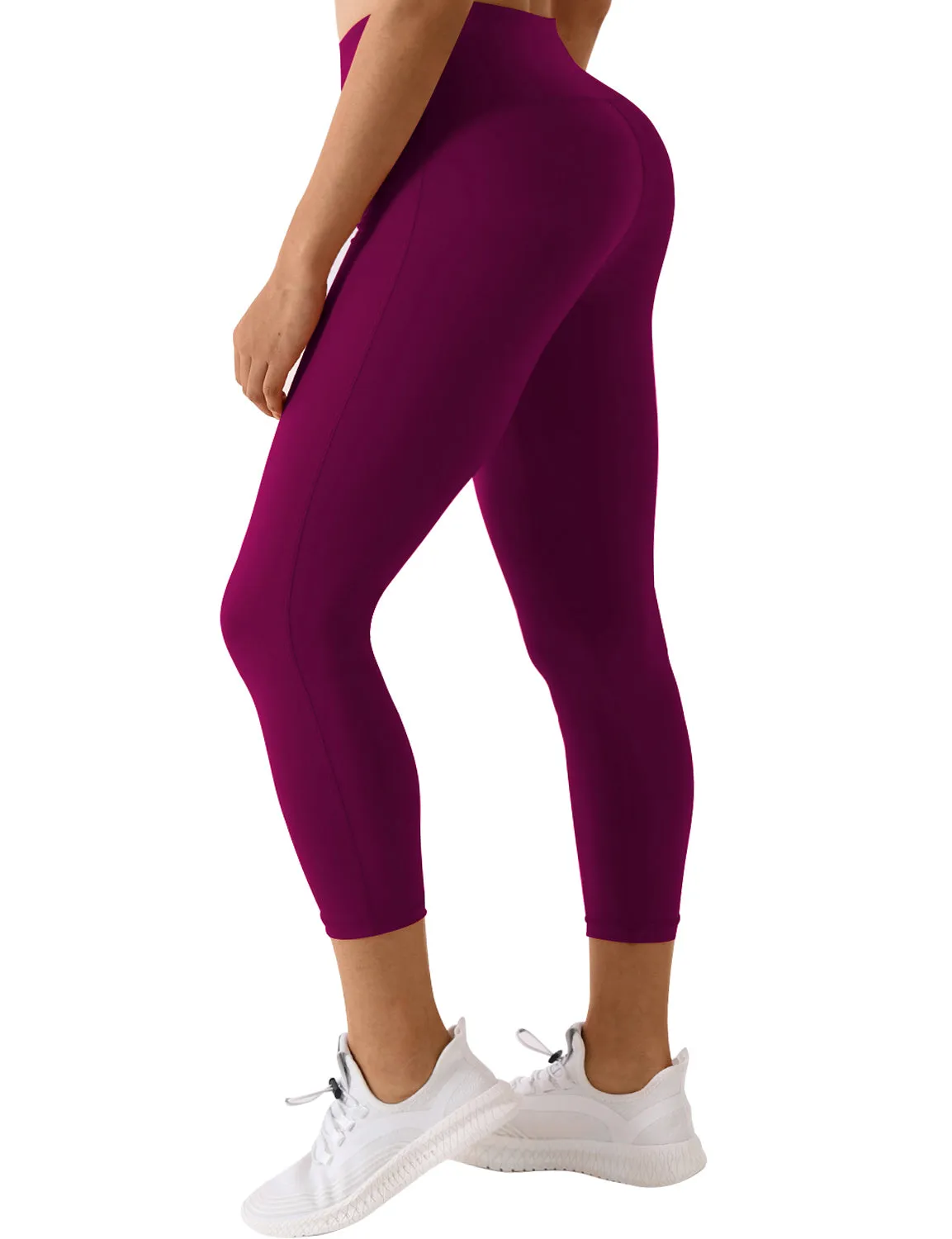 22" High Waist Side Line Capris grapevine