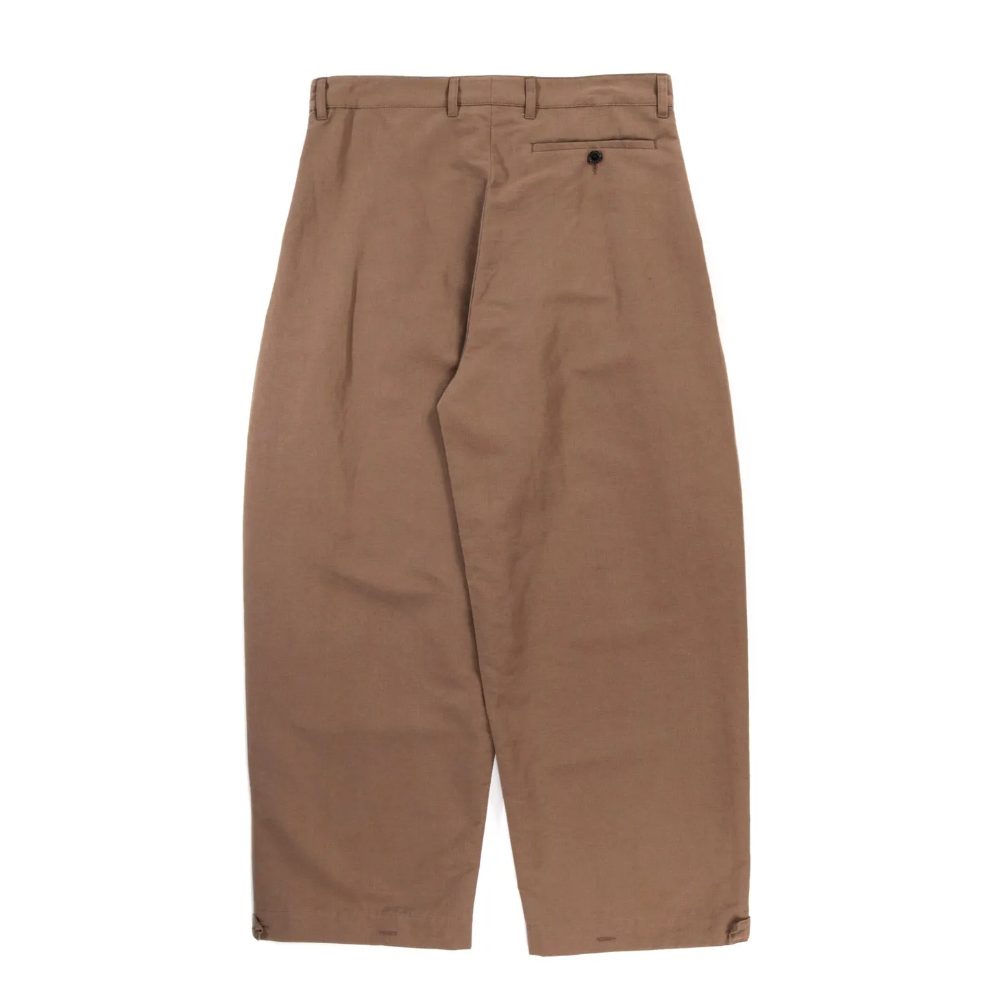 A KIND OF GUISE FLEXIBLE WIDE TROUSERS BROWN SUGAR