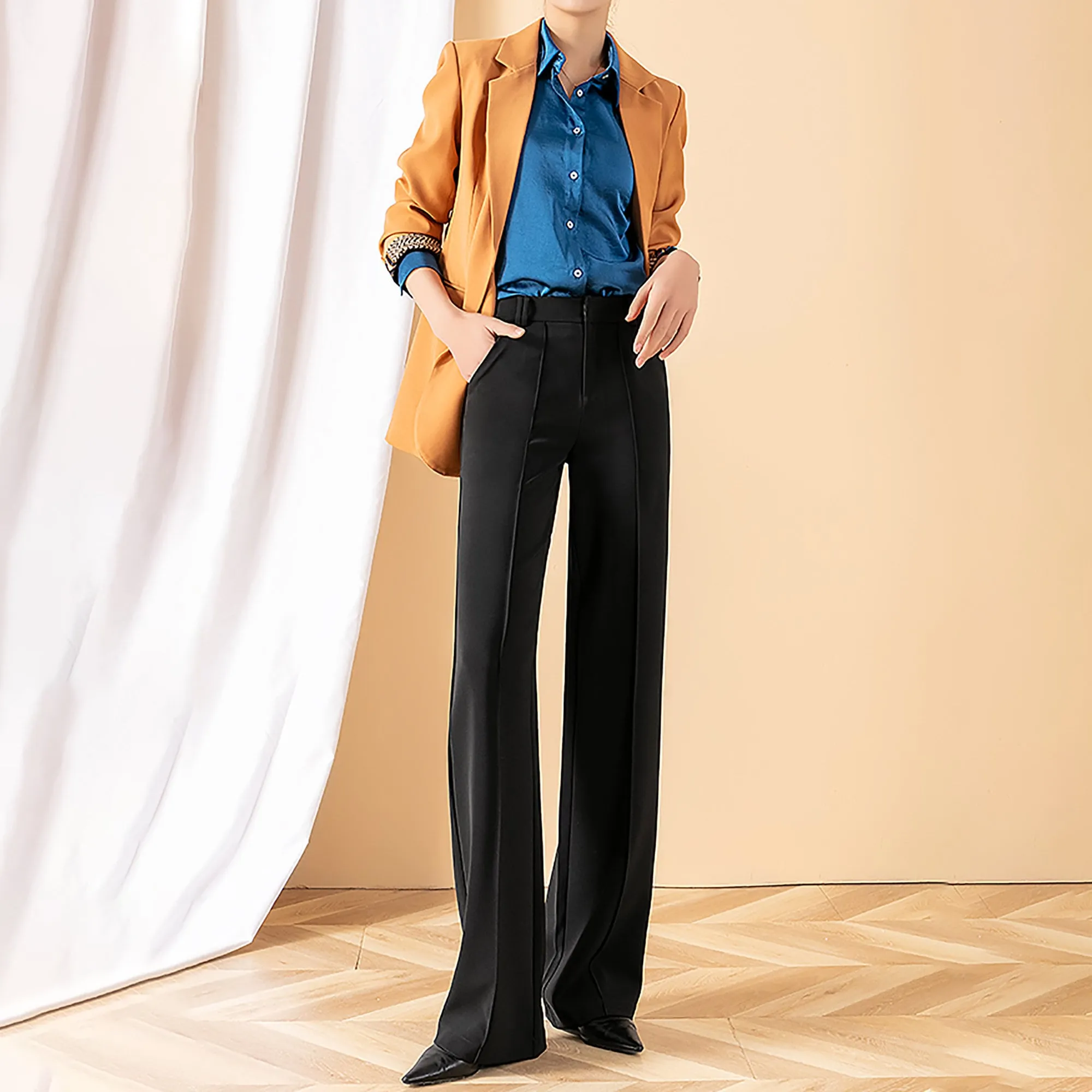 Allison Relaxted Wide Leg Long Pants