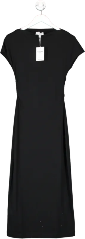 & Other Stories Black Cotton Maxi Dress UK XS