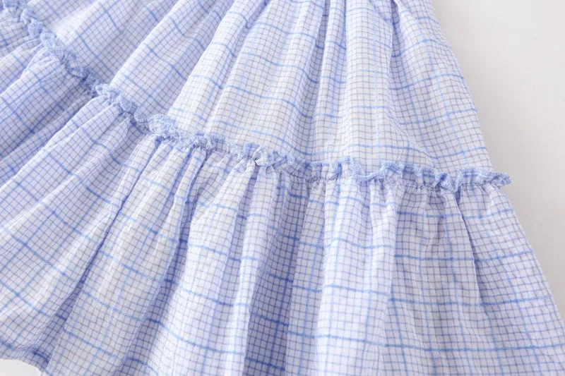 Baby Kid Girls Checked Skirts