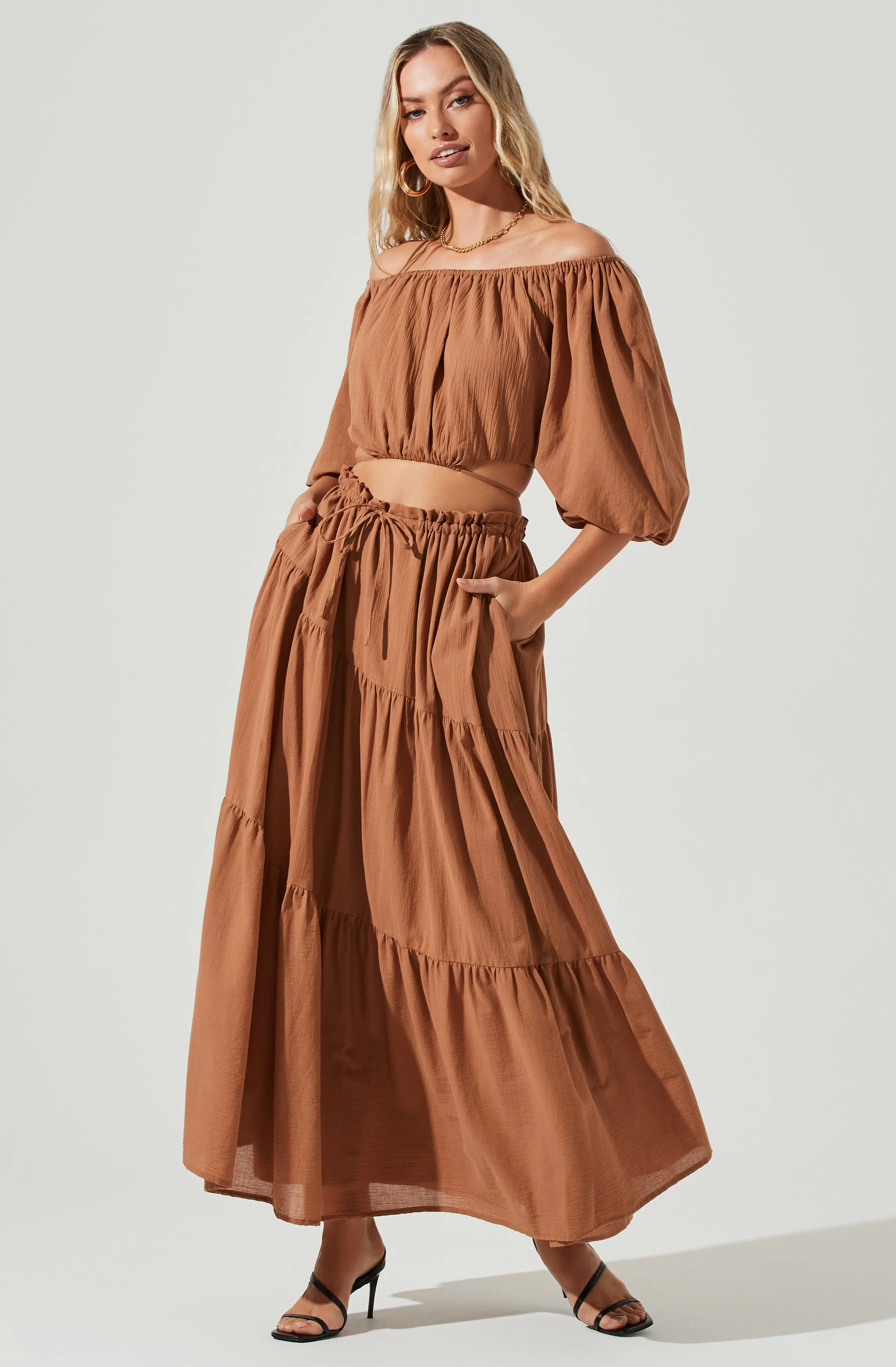 Balboa Tiered Maxi Skirt