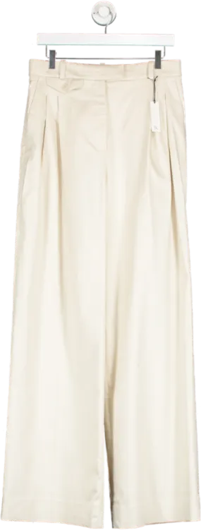 banana republic Cream High Rise Trousers UK 8