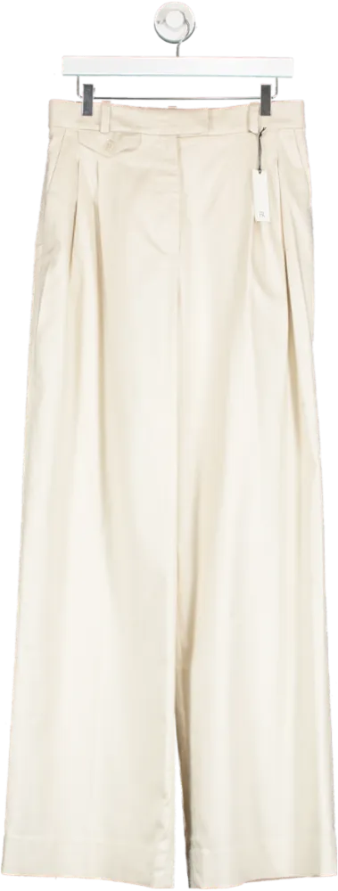 banana republic Cream High Rise Trousers UK 8