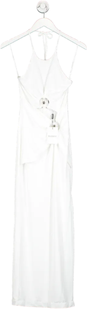 Bardot White Neve Maxi Dress UK XS