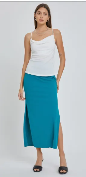 Be Cool Breezy Solid Maxi Skirt