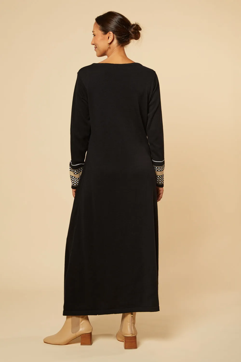 Binky Midi Dress in Black