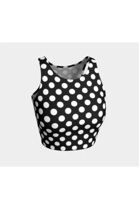 Black & Whtie Polkadot Athletic Top