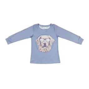 Boys Shirt - Long Sleeve - Sunglasses Dog Western to 14/16