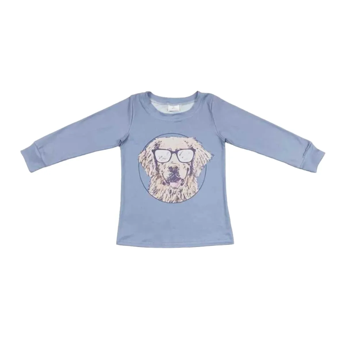 Boys Shirt - Long Sleeve - Sunglasses Dog Western to 14/16