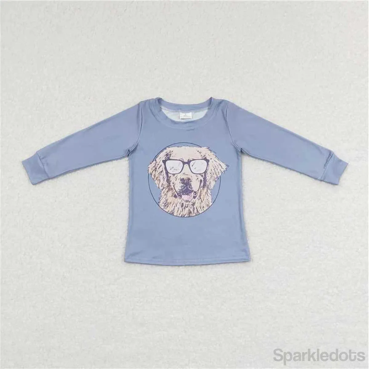 Boys Shirt - Long Sleeve - Sunglasses Dog Western to 14/16