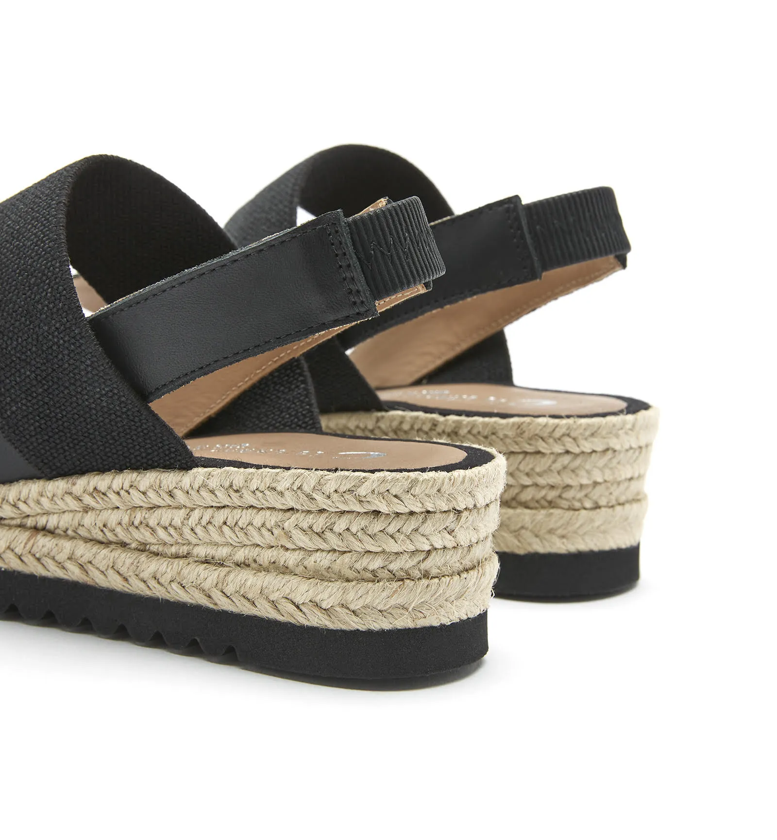 CASABLANCA SANDAL (BLACK) - LA CANADIENNE