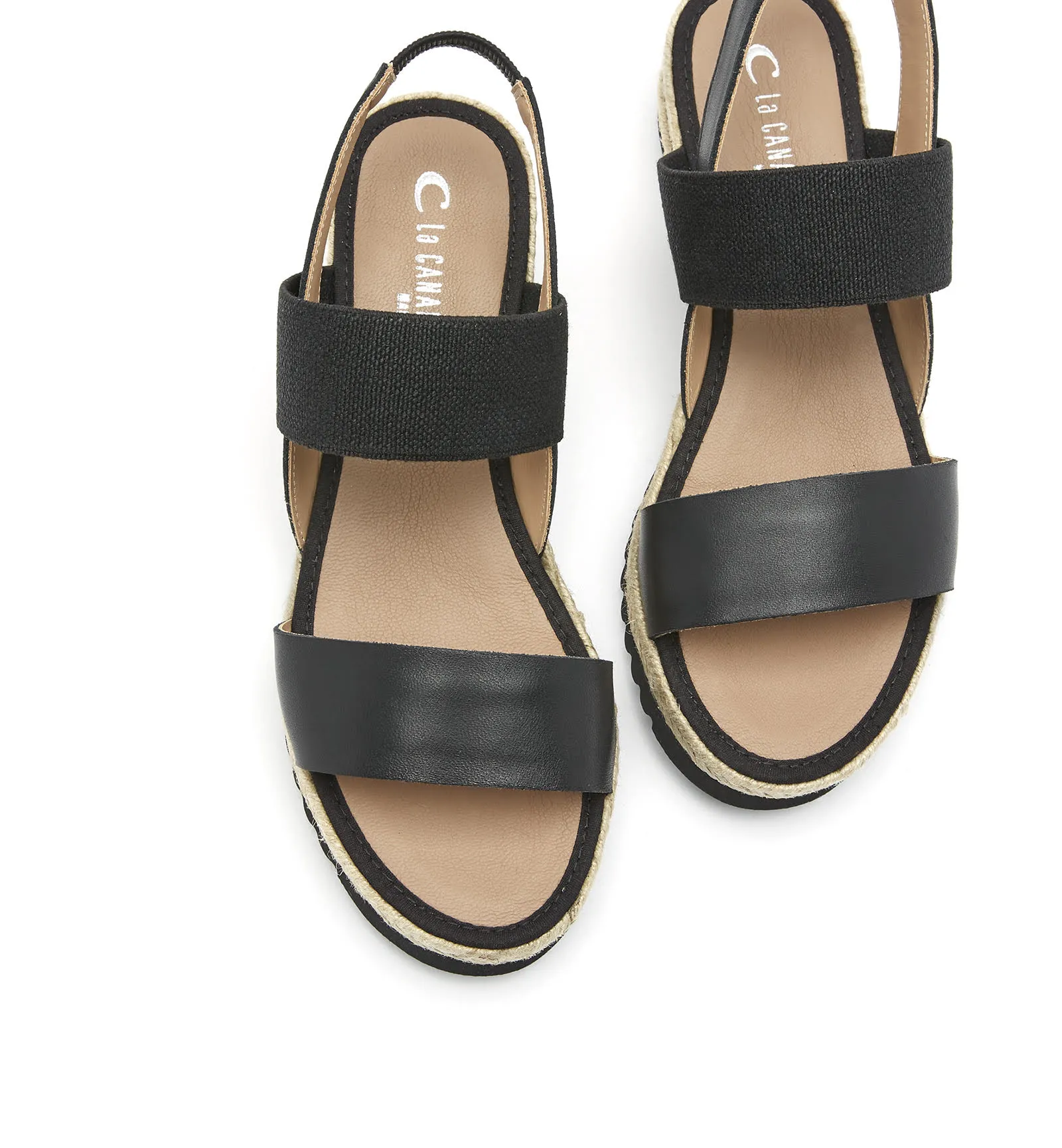 CASABLANCA SANDAL (BLACK) - LA CANADIENNE