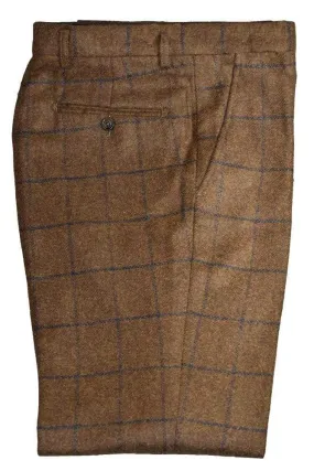 Cavani Kemson Tweed Brown Men's Slim Fit Trousers