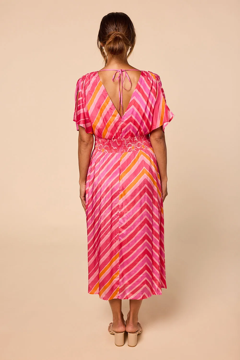 Charlie Maxi Dress in Strawberry Moon