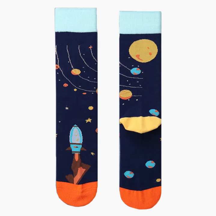 Crew Socks | Funky Socks - Milky Way