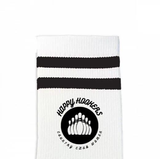 Custom Design Striped Crew Socks - Medium