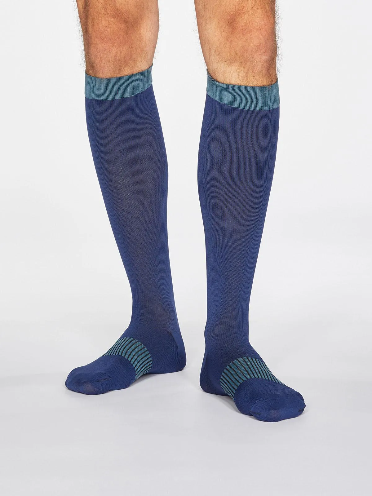 Declan Flight Socks - Denim Blue