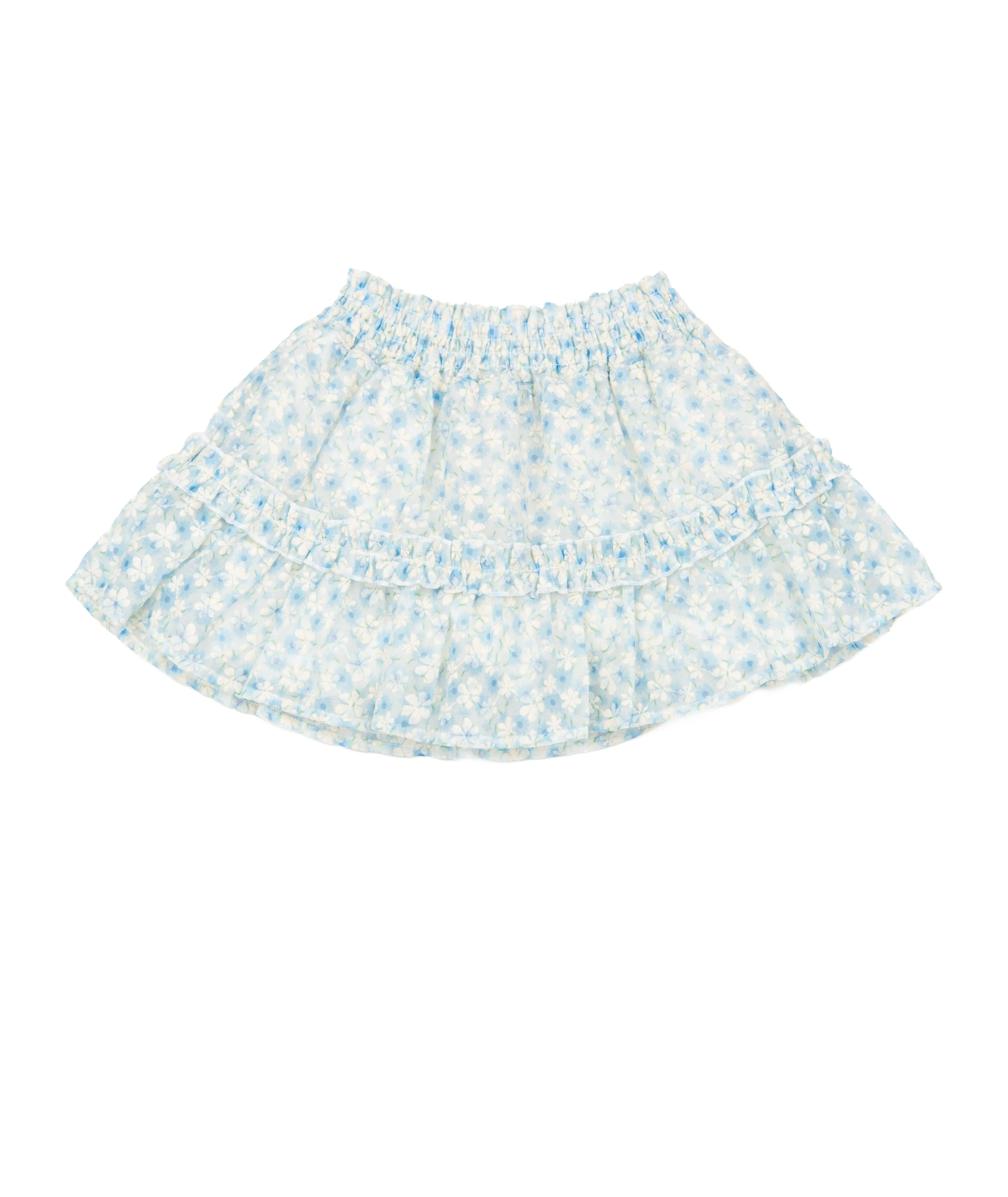 Design History Girls Blue Patterned Skort