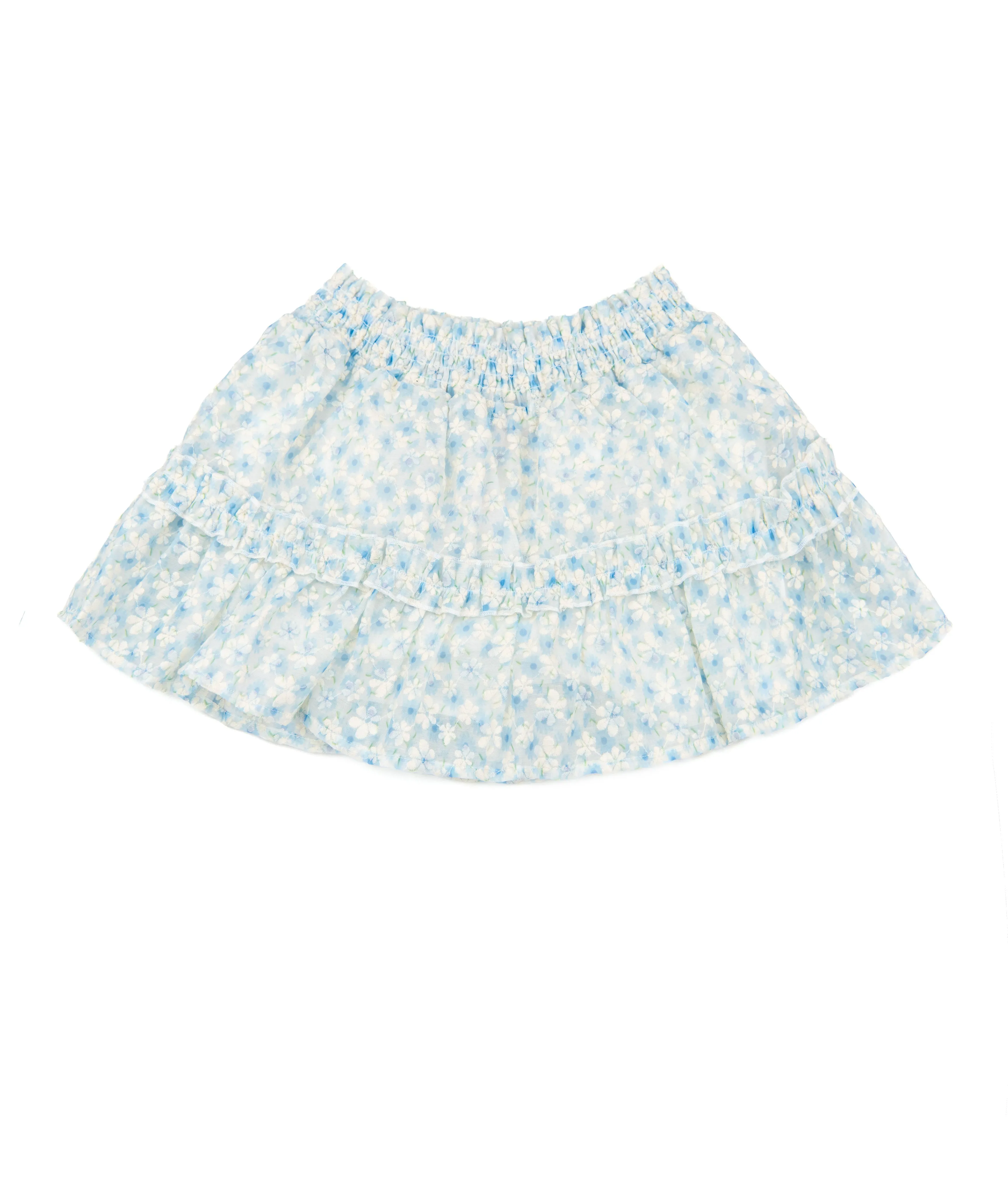 Design History Girls Blue Patterned Skort