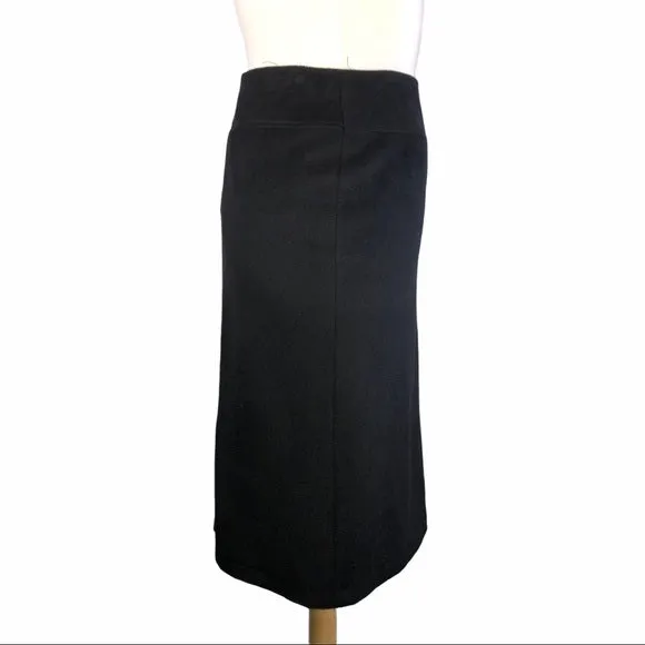 Dolce & Gabbana Black Wool Pencil Skirt