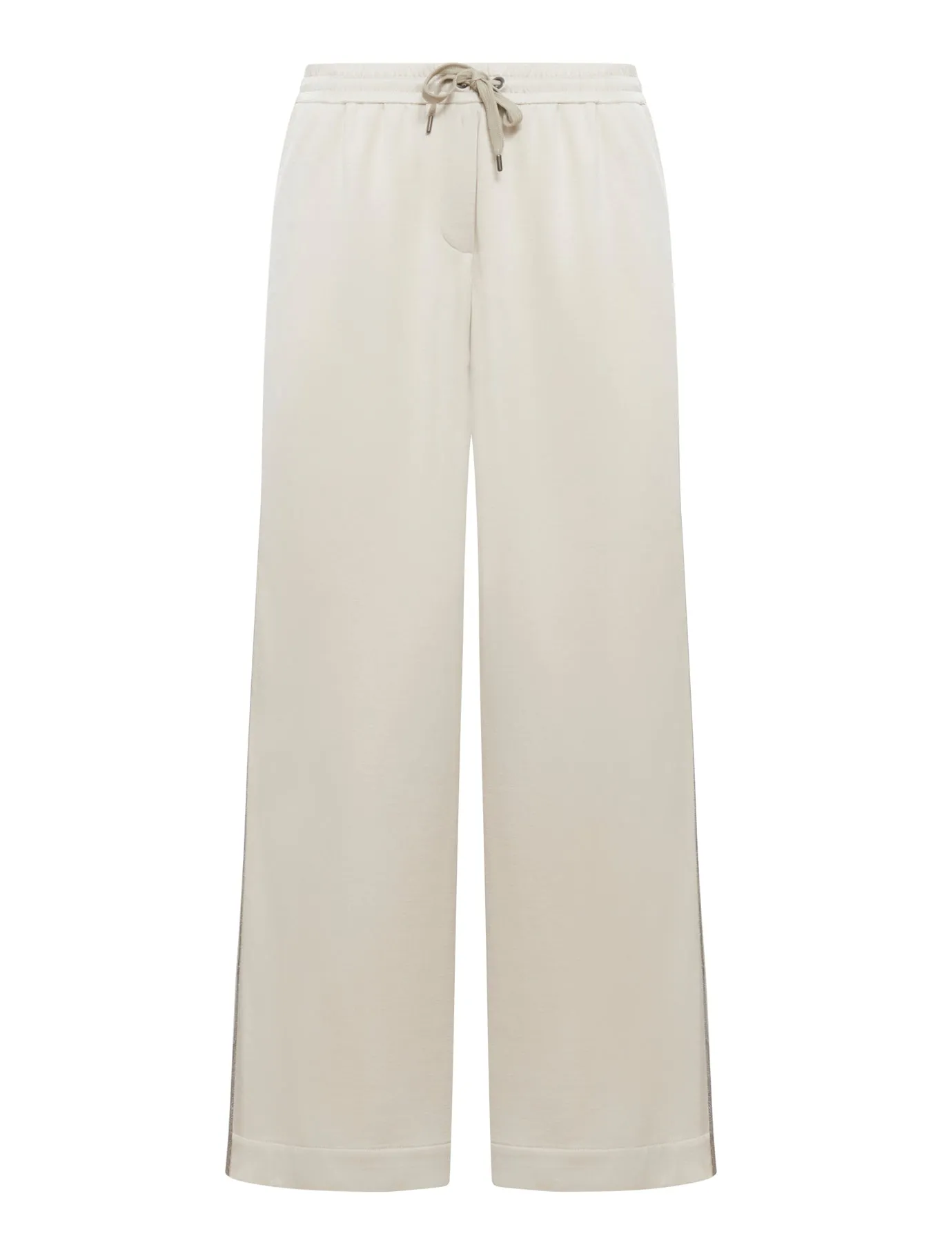 drawstring wide-leg trousers