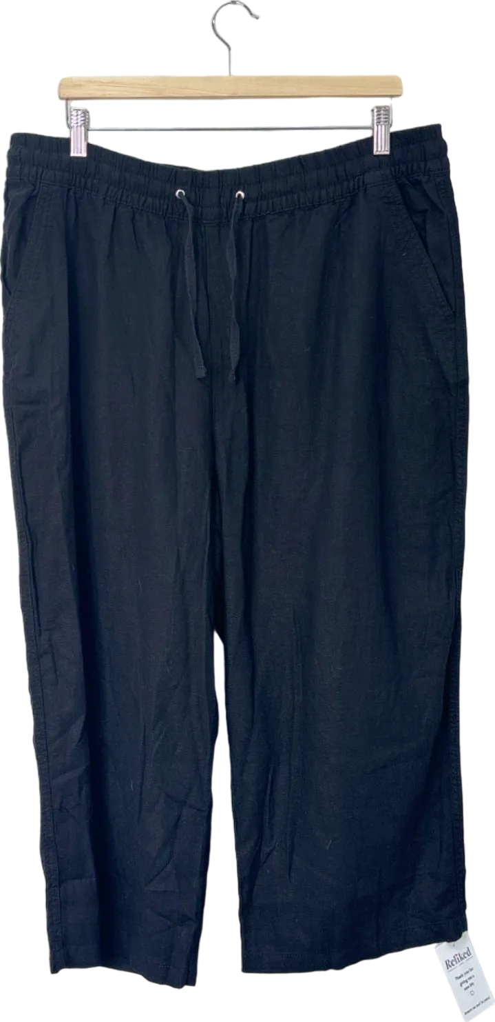 Everyday Black Trousers UK Size 18 Regular