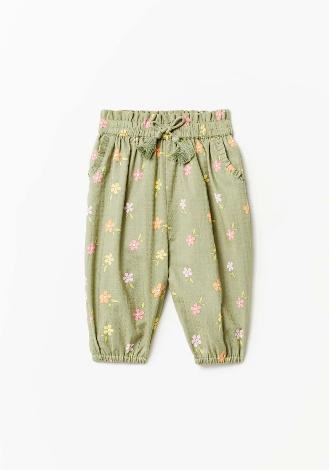 Floral Trouser - Green