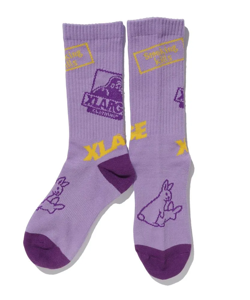 #FR2 XLARGE COLLABORATION WITH #FR2 SOCKS-PURPLE