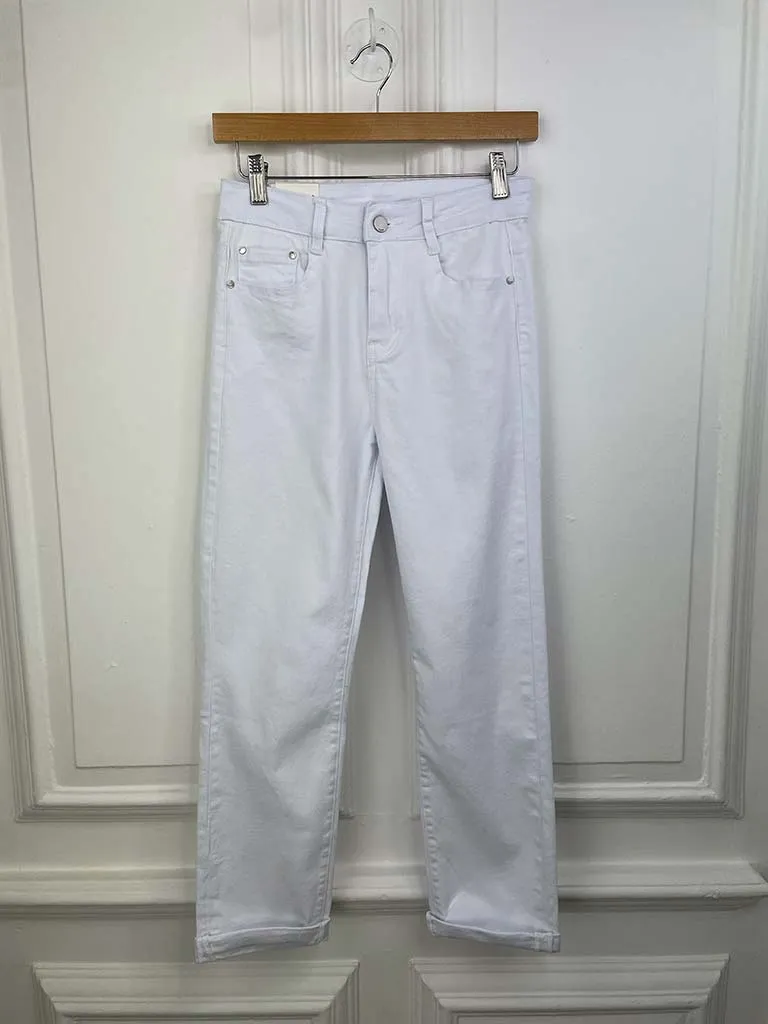 G-Smack Straight Leg Jeans - White