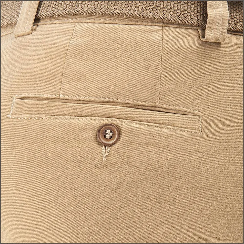 Gurteen Longford Winter Putty Stretch Cotton Chino 