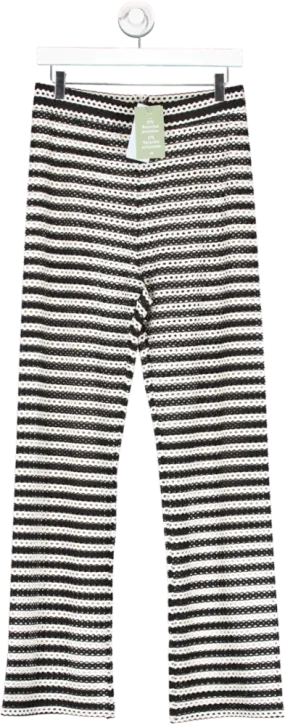 H&M Black Hole-patterned Beach Trousers UK S