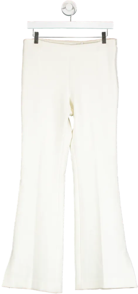 H&M White Slim Fit Trousers UK 10