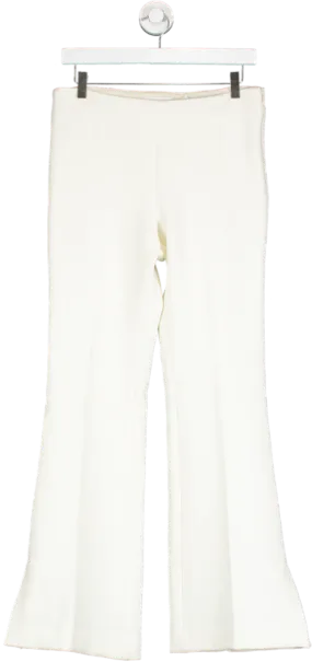 H&M White Slim Fit Trousers UK 10