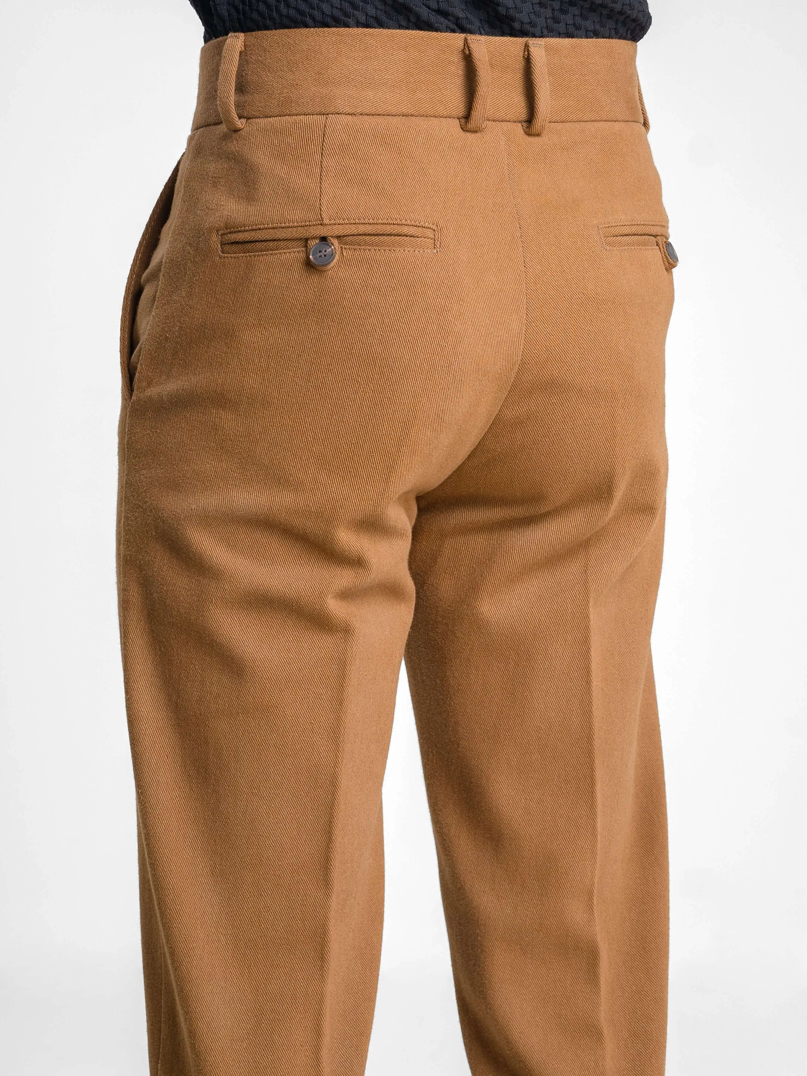 Jose Straight Cut Trousers - Coffee