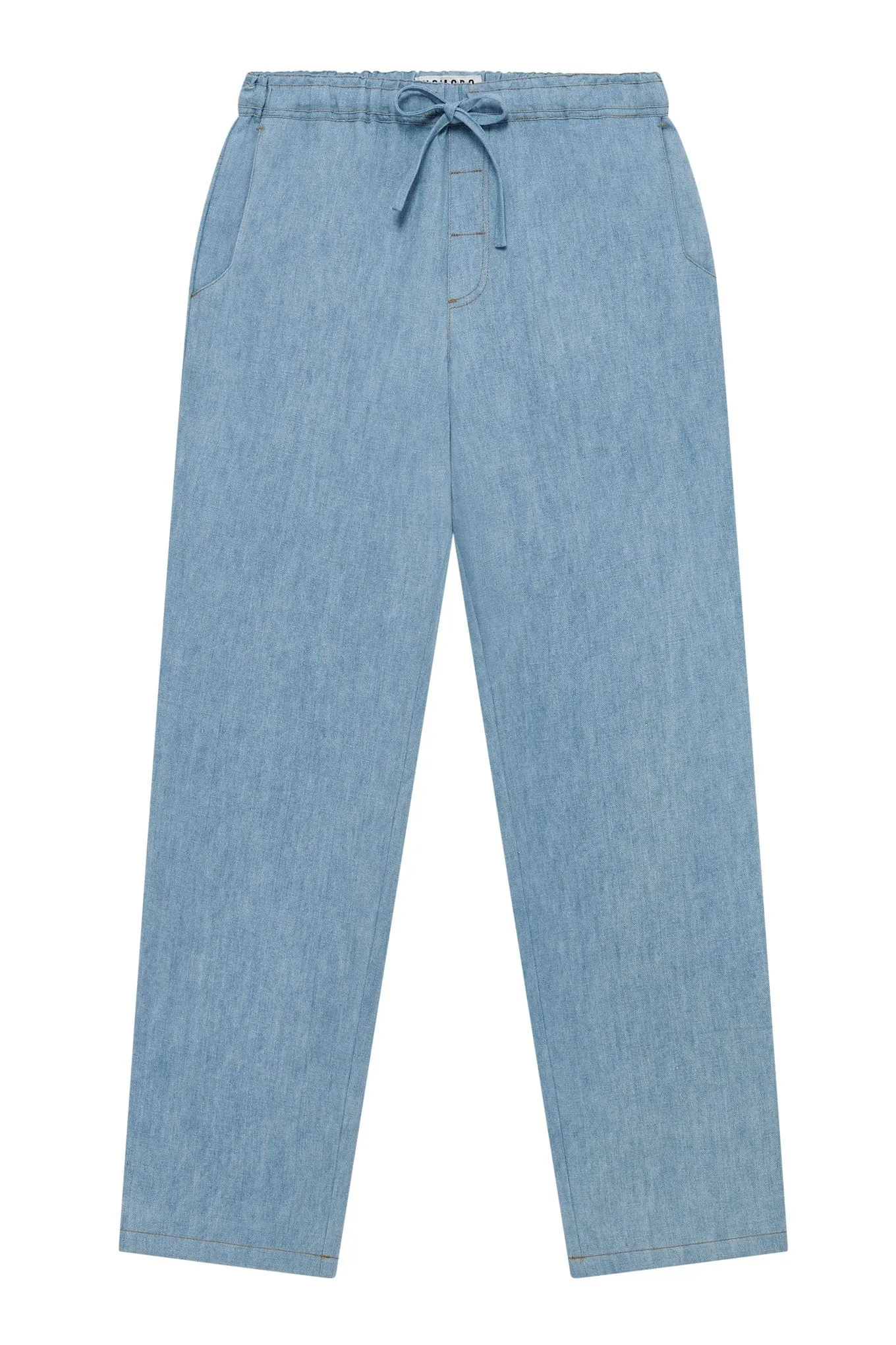 Joshua Men's Linen Trousers | Light Wash