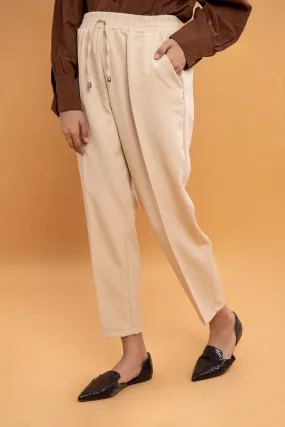 LINEN HIGH WAIST TROUSER