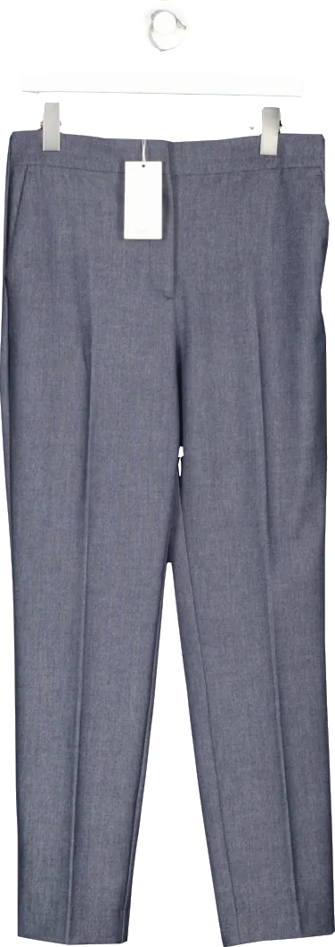 MANGO Blue Mid Rise Skinny Trousers BNWT UK 12