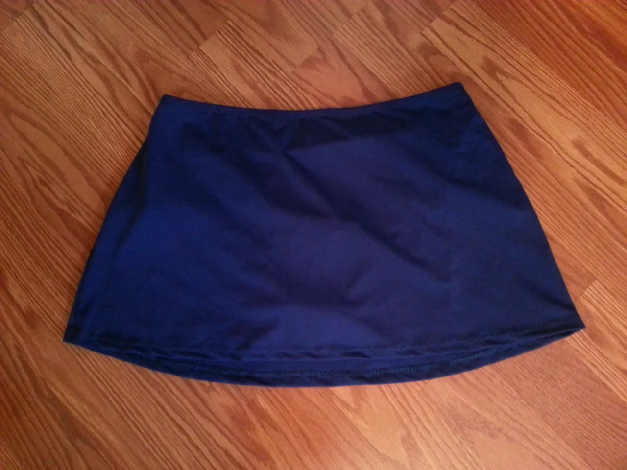 Navy swim skirt bottom. Women's swimwear skirts.