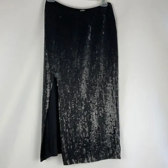 NEW Chan LU Black Hi Slip Skirt