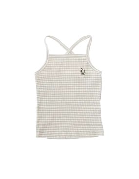 Paloma Singlet - Fawn Stripe