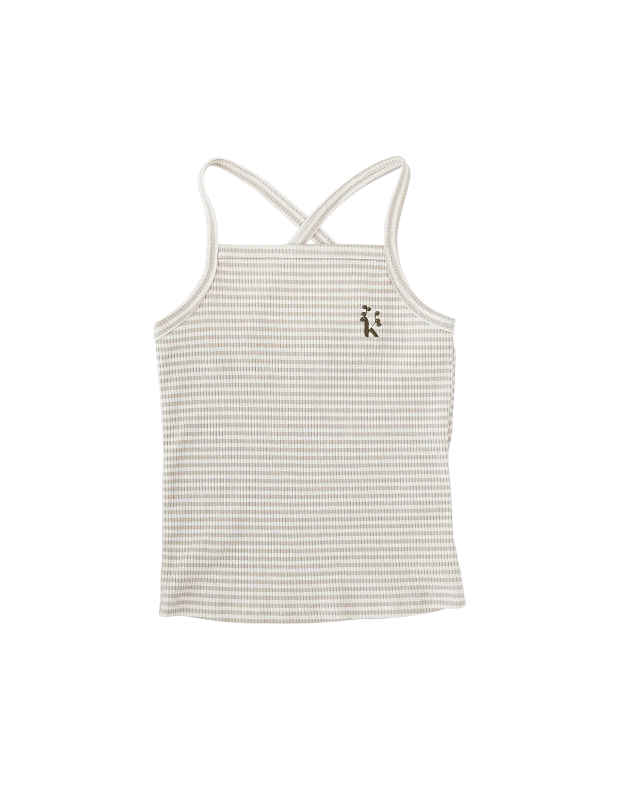 Paloma Singlet - Fawn Stripe