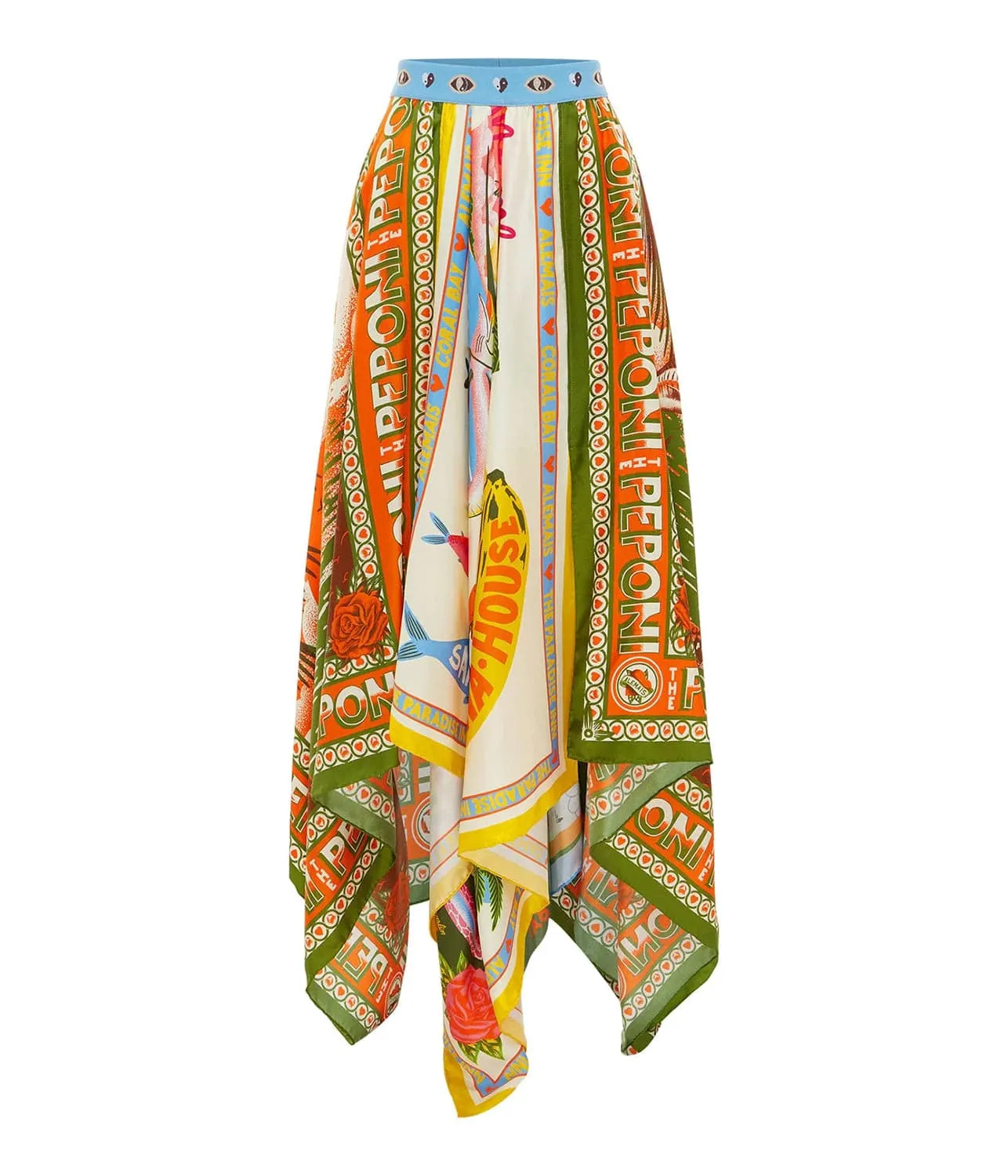 PARADISO SCARF SKIRT- MULTI