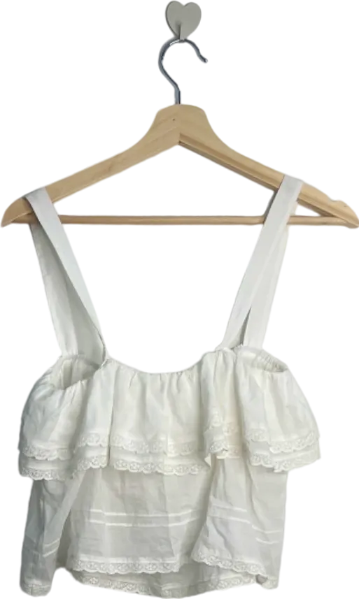 Reformation White Tarragon Top UK 12